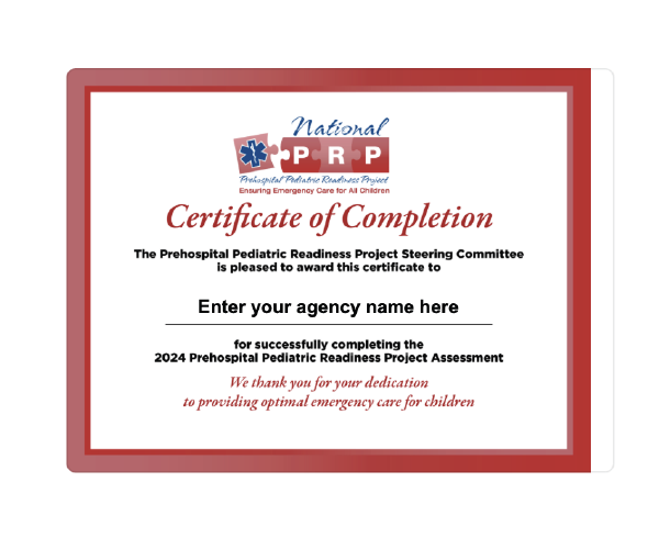 PPPR Completion certificate