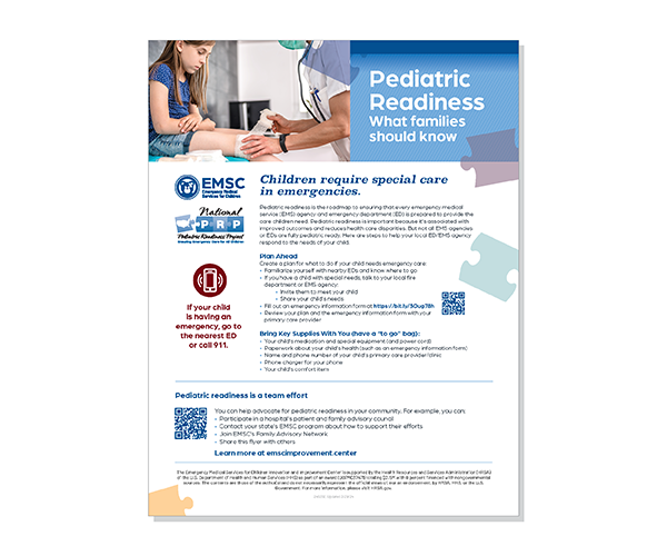Pediatric readiness for families