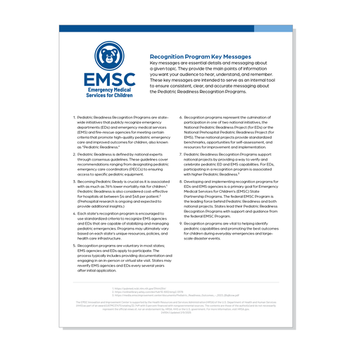 Recognition Program Key Messaging