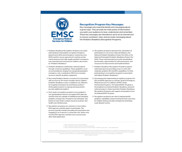 Recognition Program Key Messaging