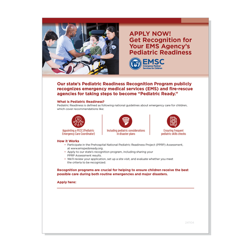 Recognition Program Prehospital Flyer