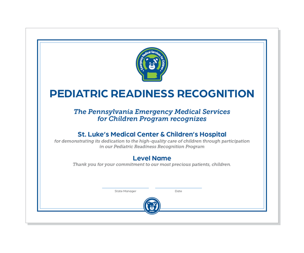 Recognition Program Certificate