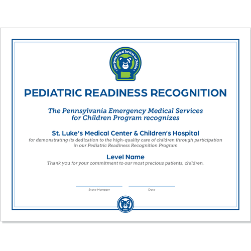 Recognition Program Certificate
