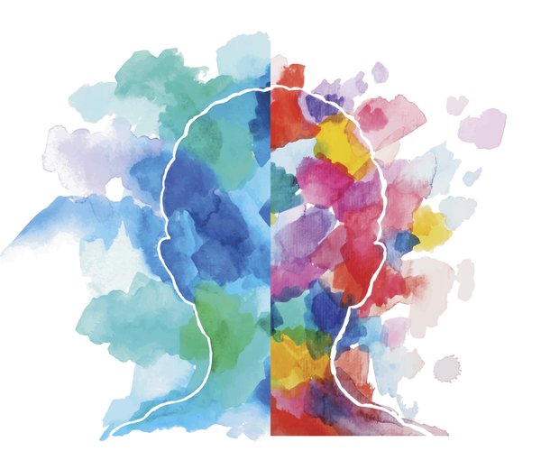 Child's colorful brain