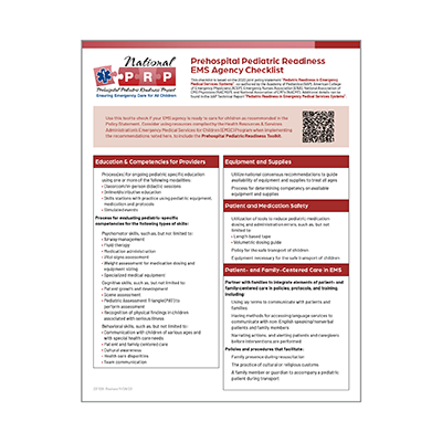 PPRP checklist screenshot