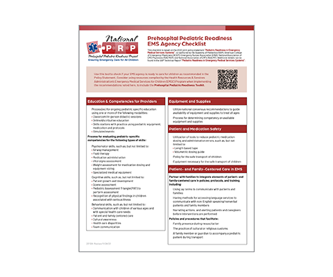PPRP checklist screenshot