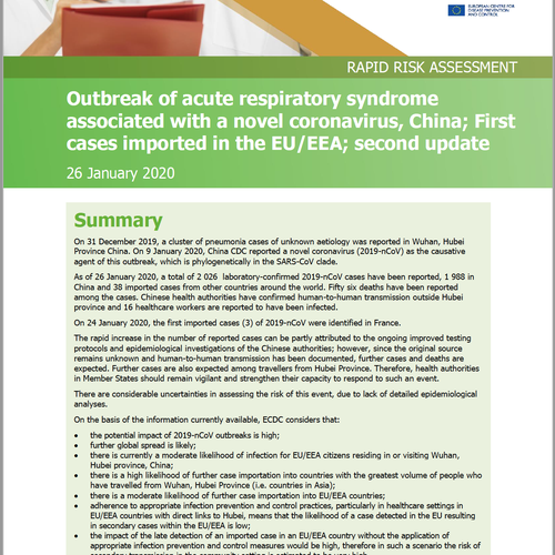 ECDC Rapid Risk Assessment