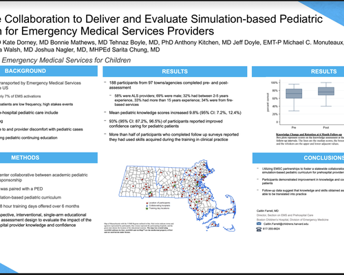 Statewide Collaboration to Deliver and Evaluate Simulation-based Pediatric Education for Emergency Medical Services Providers