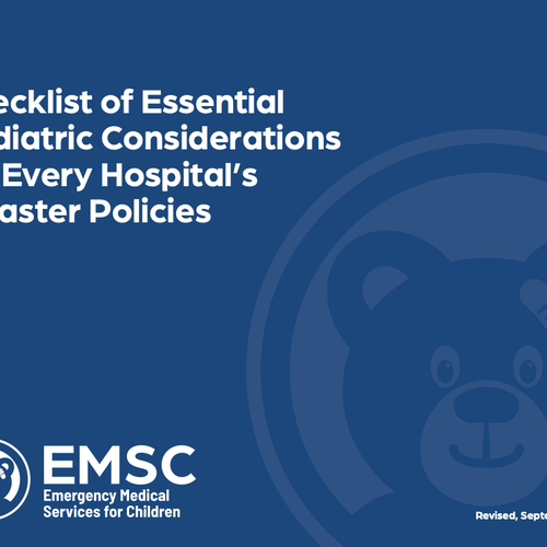 Disaster checklist front page