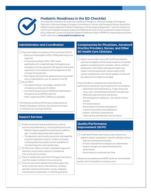Updated 2026 chechecklist