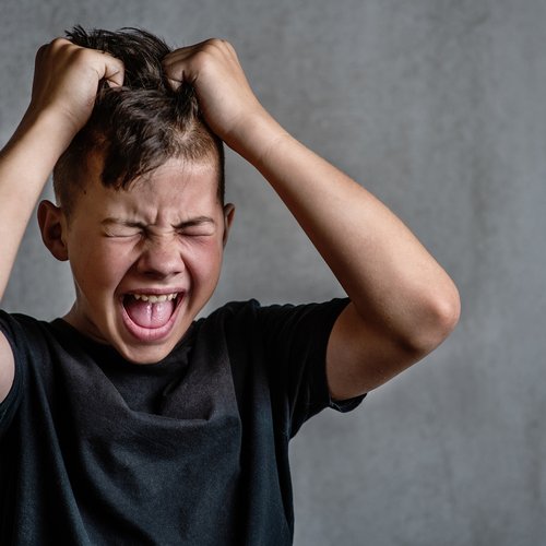 agitated child