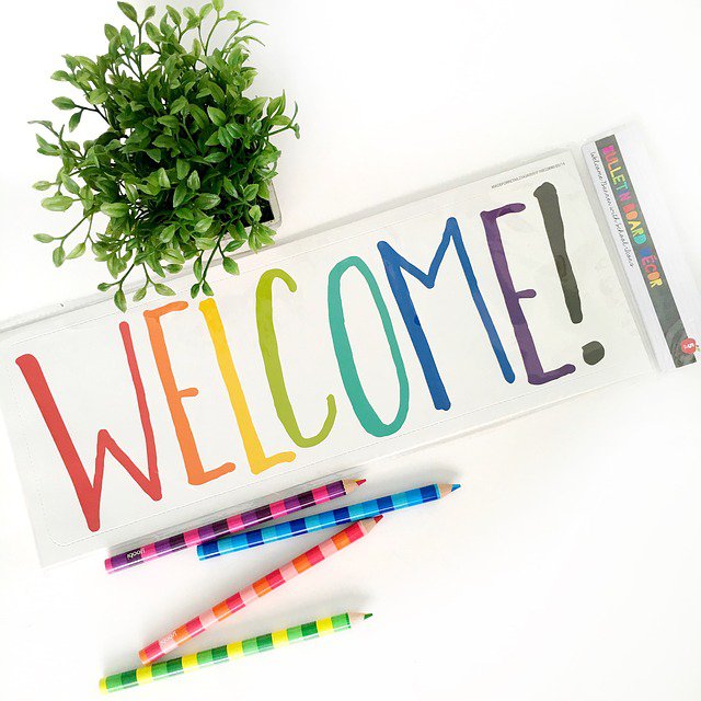 welcome colorful